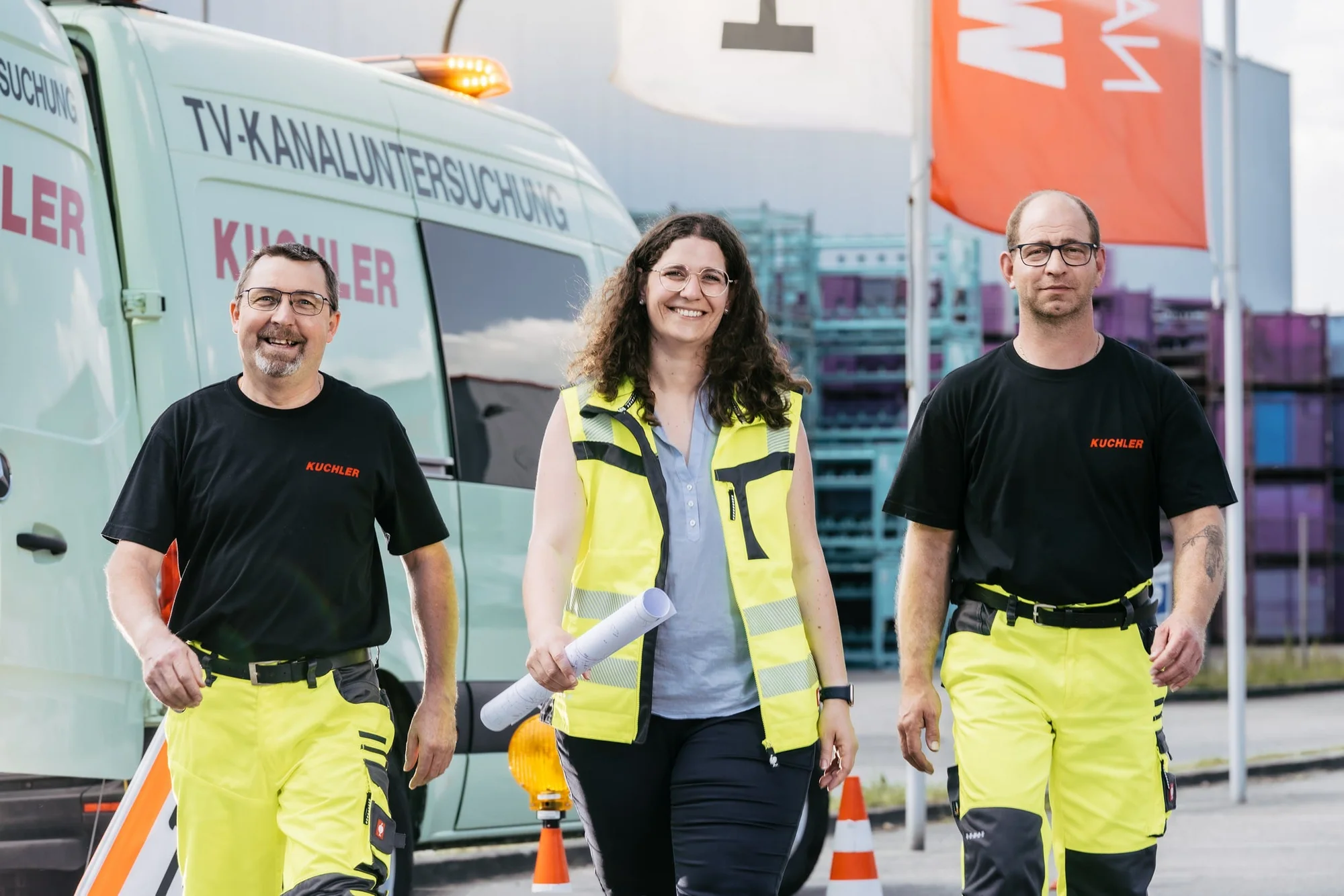 TV Kanaluntersuchung in Train mit Kameratechnik